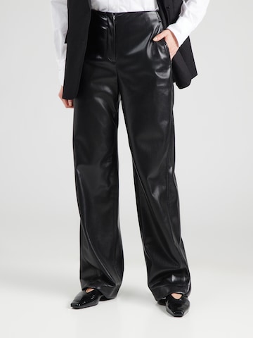 Wide Leg Pantalon 'Timiras' BOSS en noir : devant