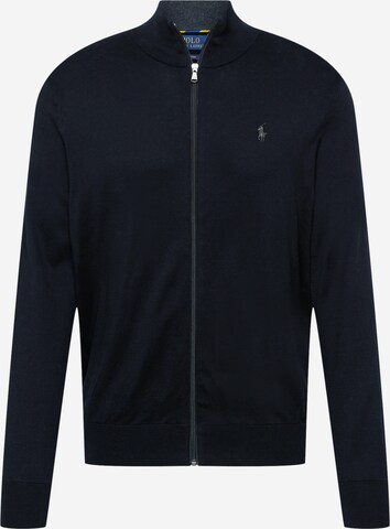 Polo Ralph Lauren Knit Cardigan in Black: front