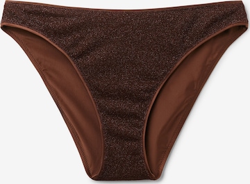 CALZEDONIA Bikini Bottoms 'Metallic Glow' in Brown: front