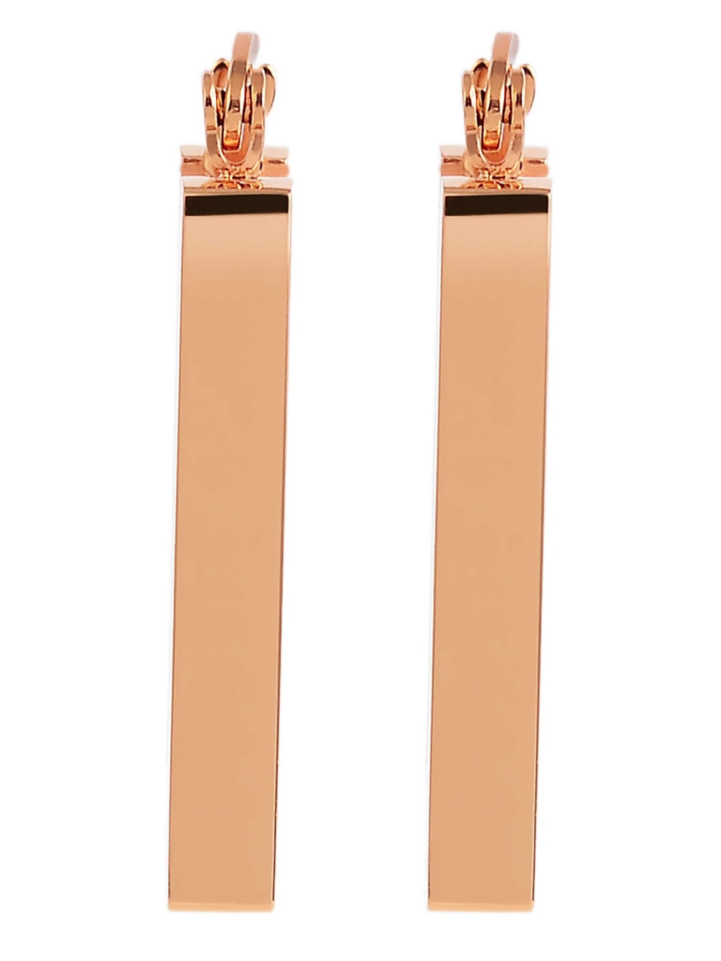 Akzent Earrings 'aus Edelstahl, eckig' in Gold: front