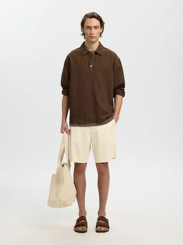 SELECTED Обычный Брюки-чинос 'SLHMiles' в Бежевый