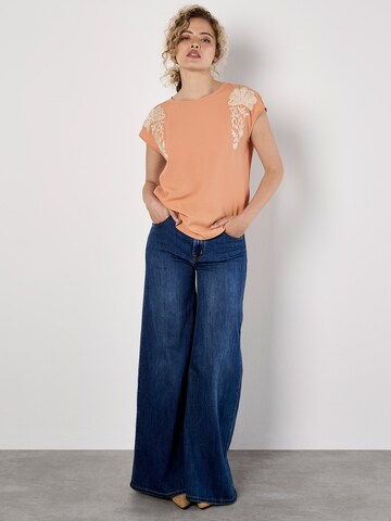 Chemisier Apricot en orange