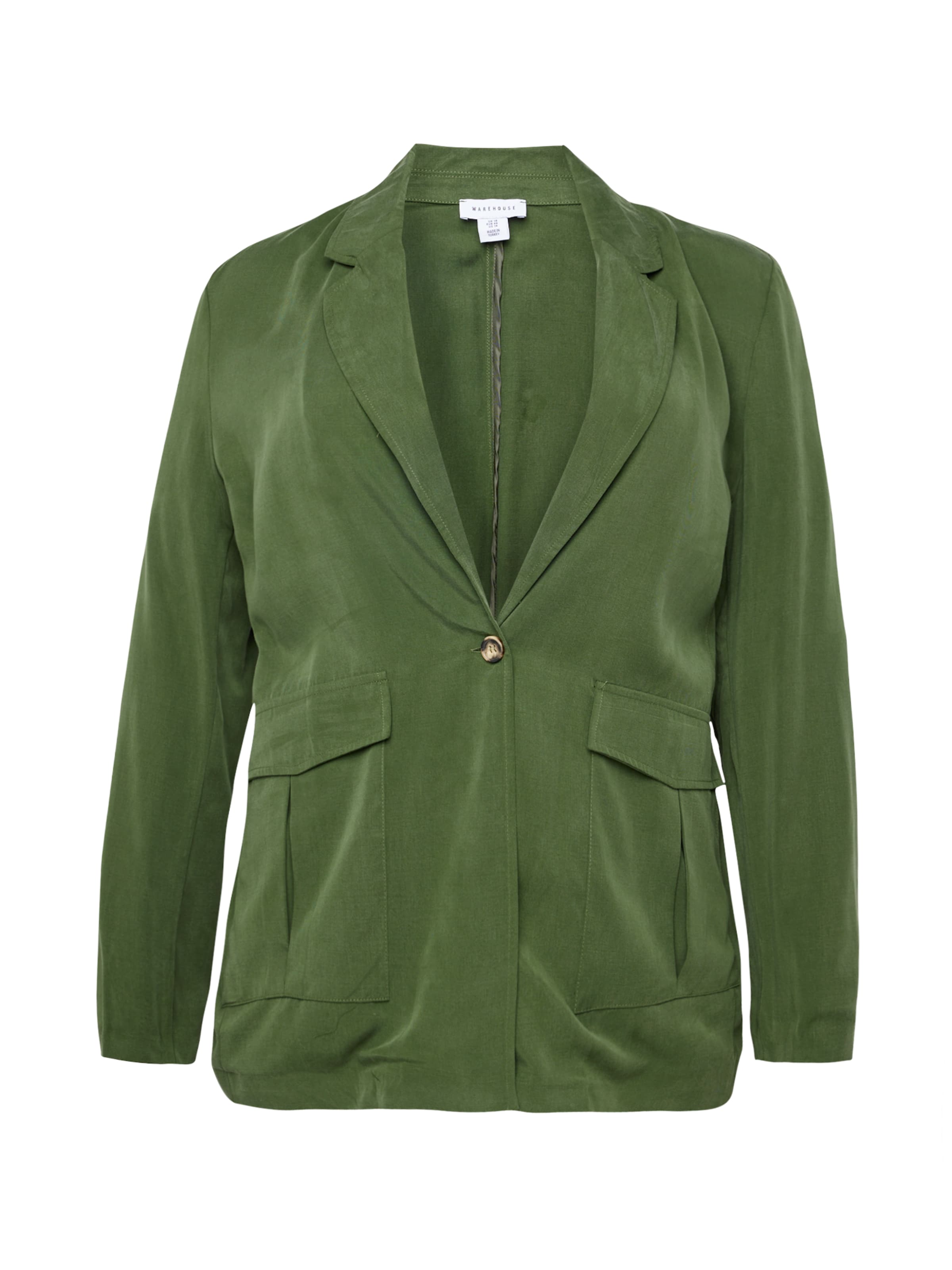 Warehouse Curve Blazers in Groen: voorkant