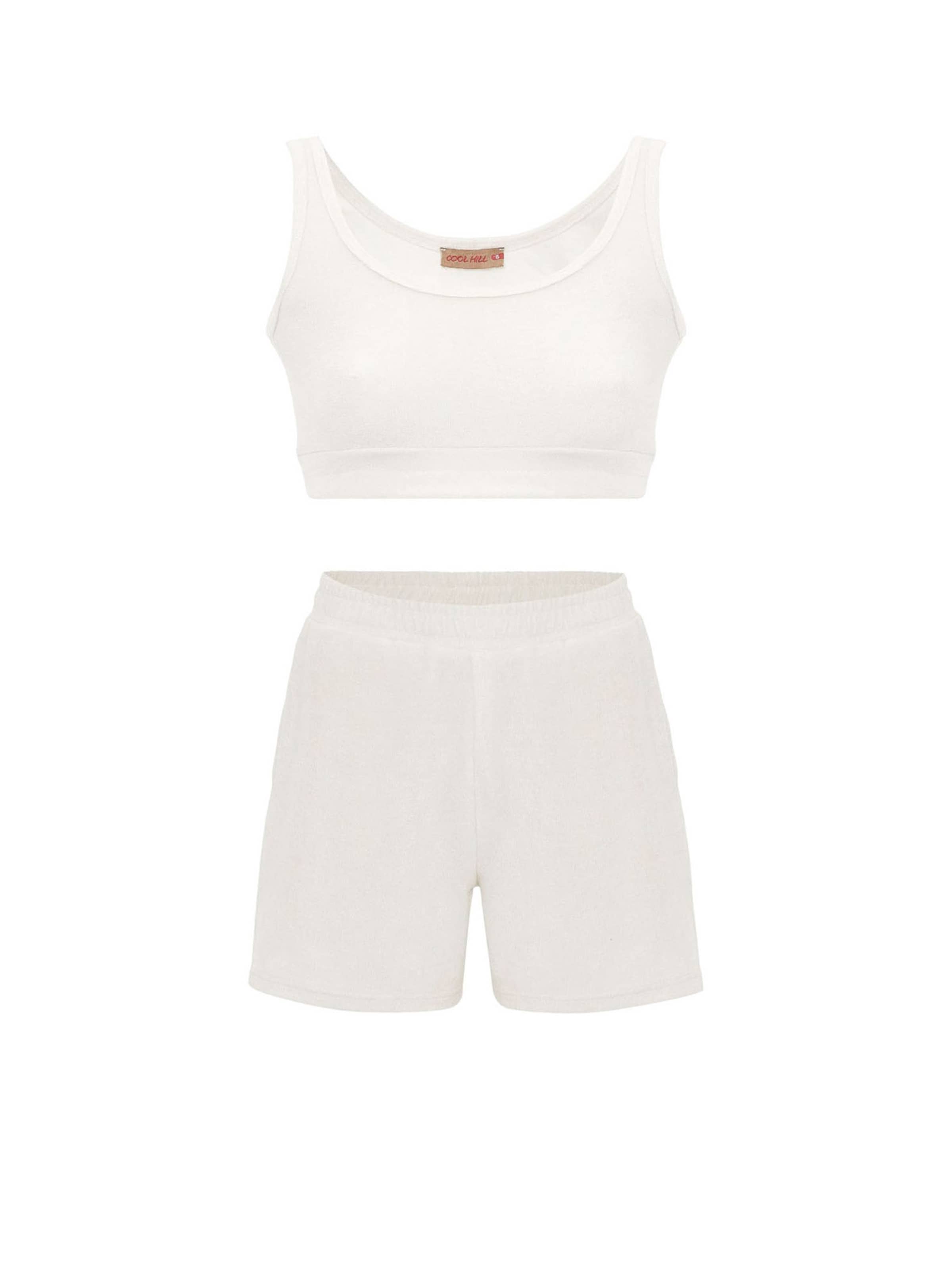 Cool Hill Tepláková súprava - Biela: predná strana