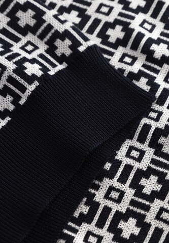 STRELLSON Strick-Poloshirt ' Adrian ' in Schwarz
