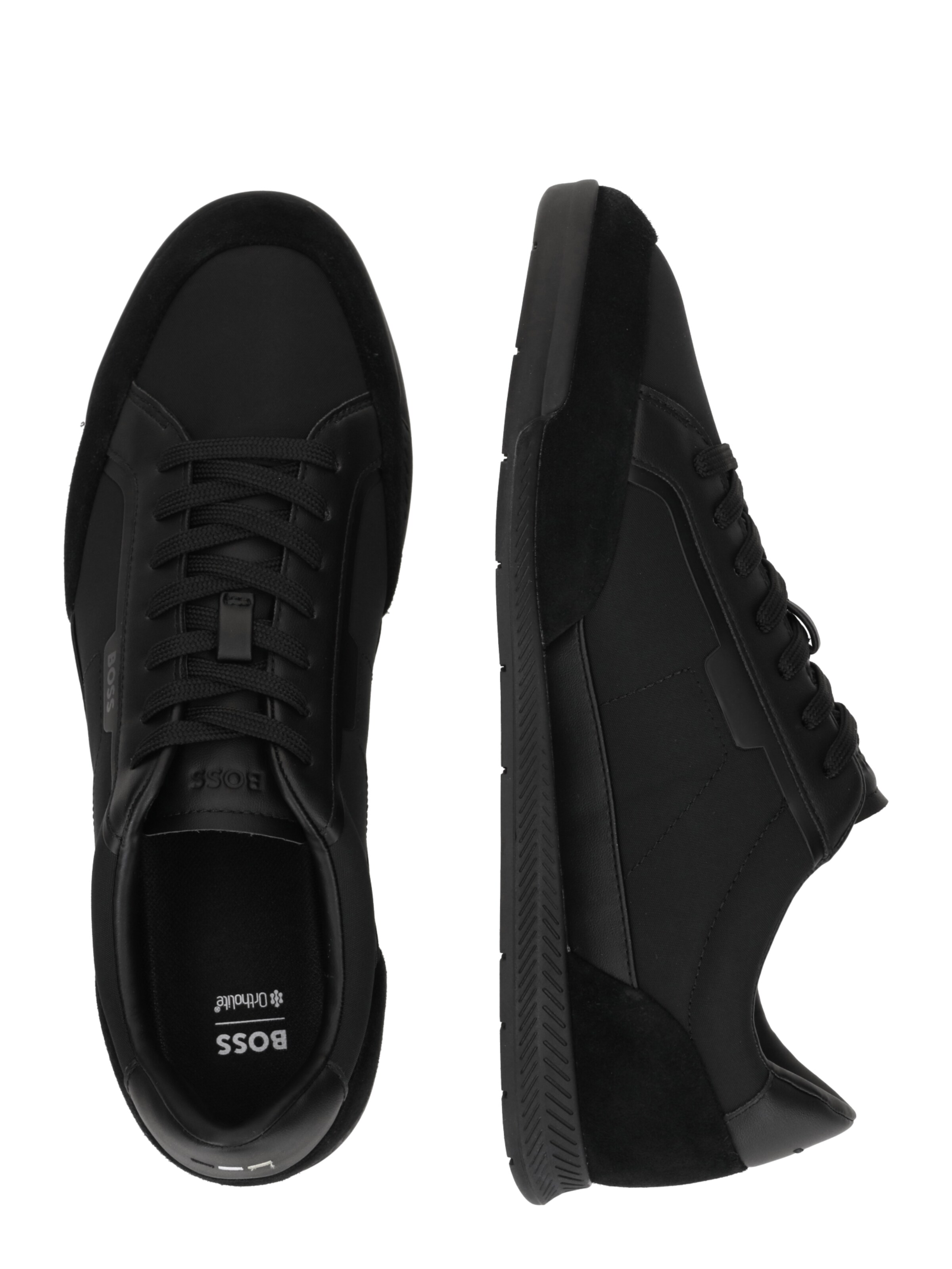 BOSS Низкие кроссовки 'Nitan' в Черный
