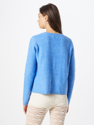 PIECES Knit Cardigan 'Jennifer' in Blue