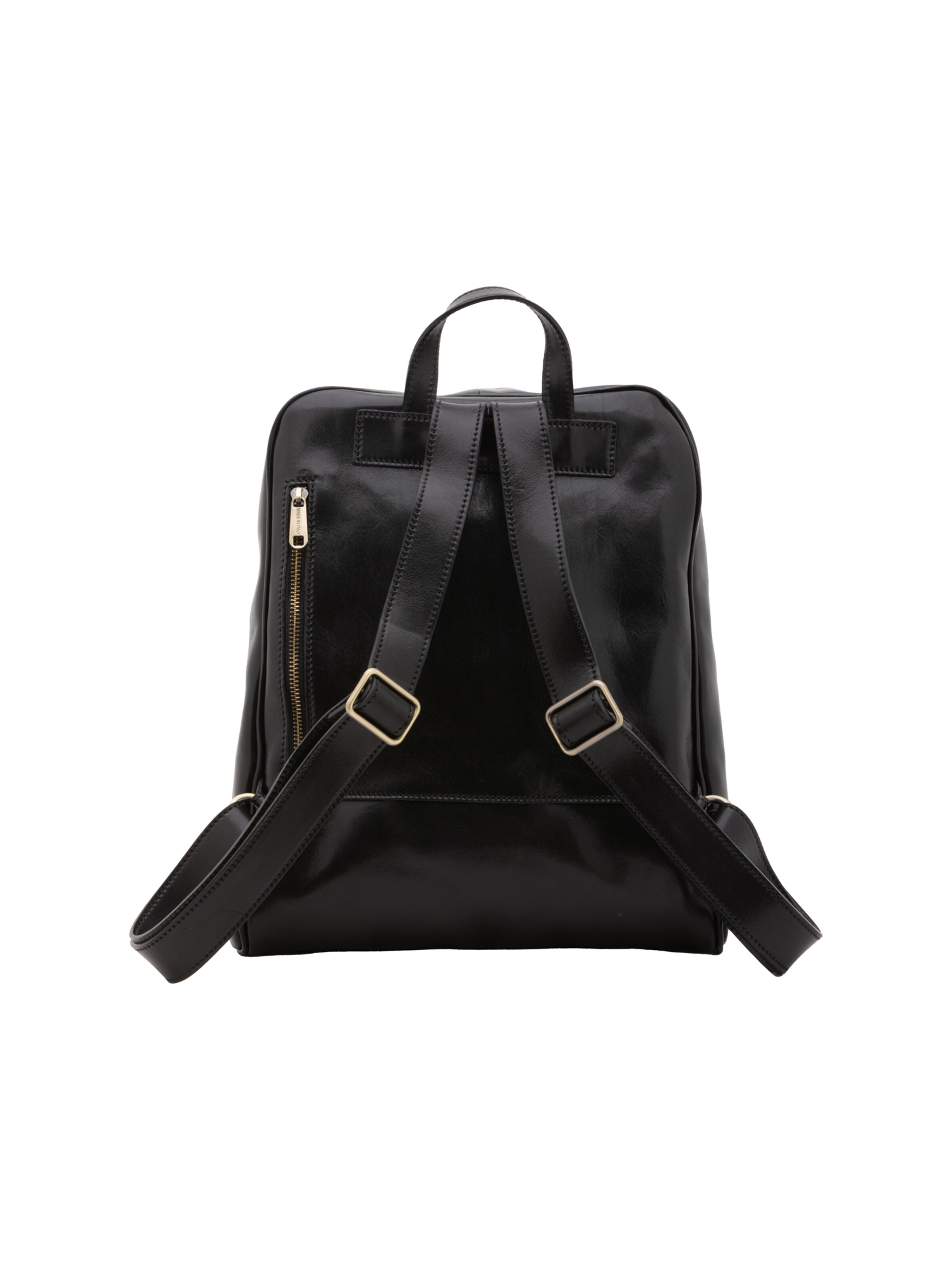 Borsa a spalla 'Zaino Silvanae Vera Pelle - Donna Chiusura Zip Tracolla Regolabile' di I Fratelli in nero