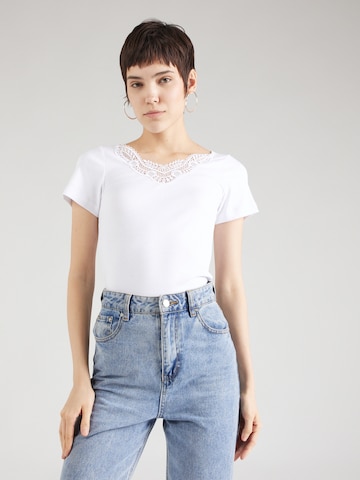 ONLY - Camiseta 'KIRA' en blanco: frente