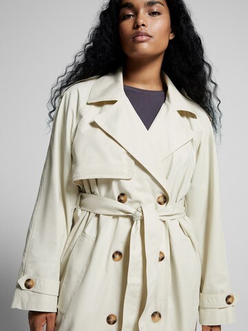 Bershka Between-Seasons Coat in Grey