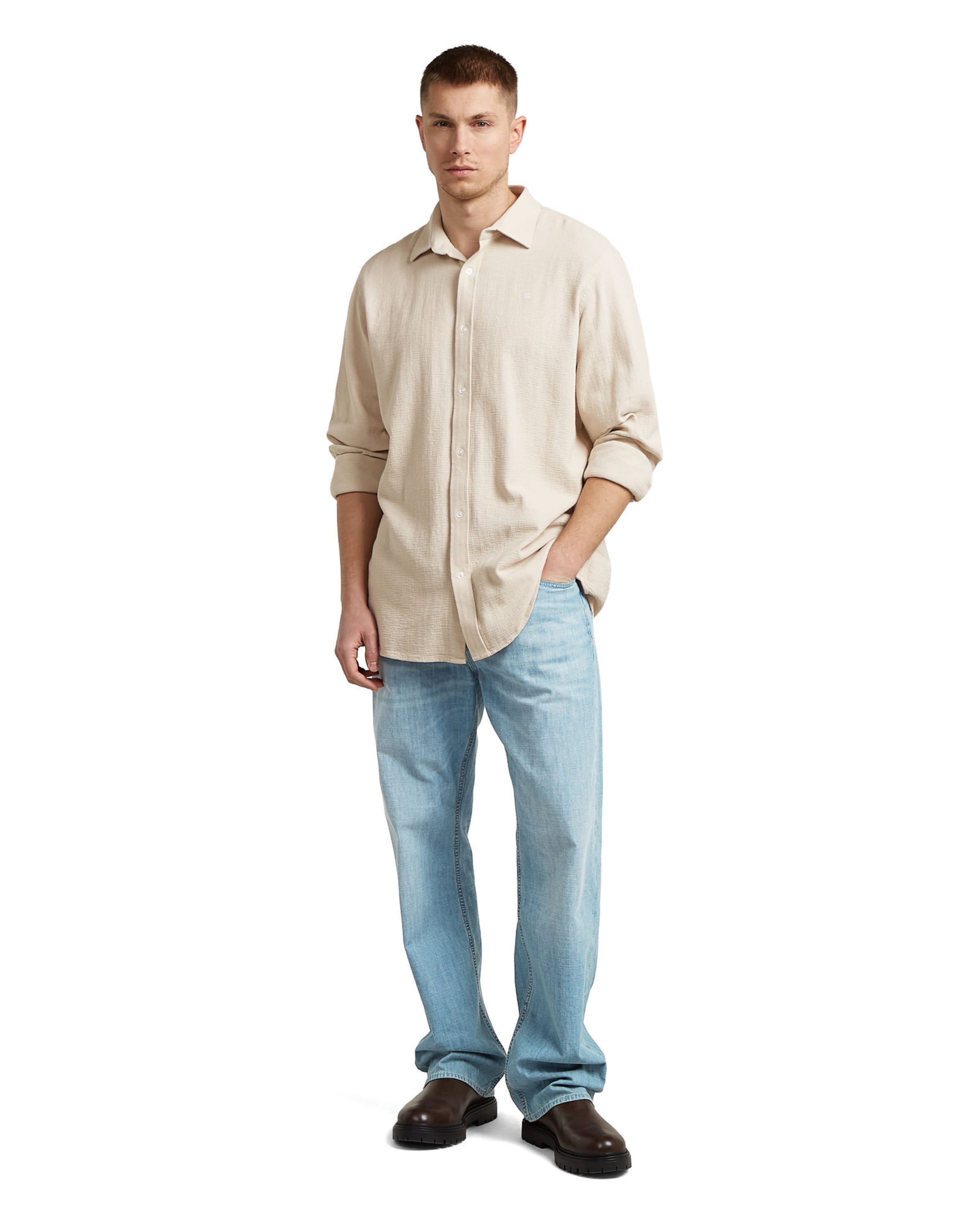 G-STAR Shirt - 'Clean Shirt' in Weiß