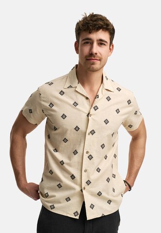 INDICODE JEANS Regular fit Overhemd 'Cotta' in Beige