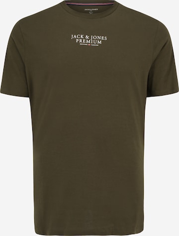 T-Shirt Jack & Jones Plus en vert : devant