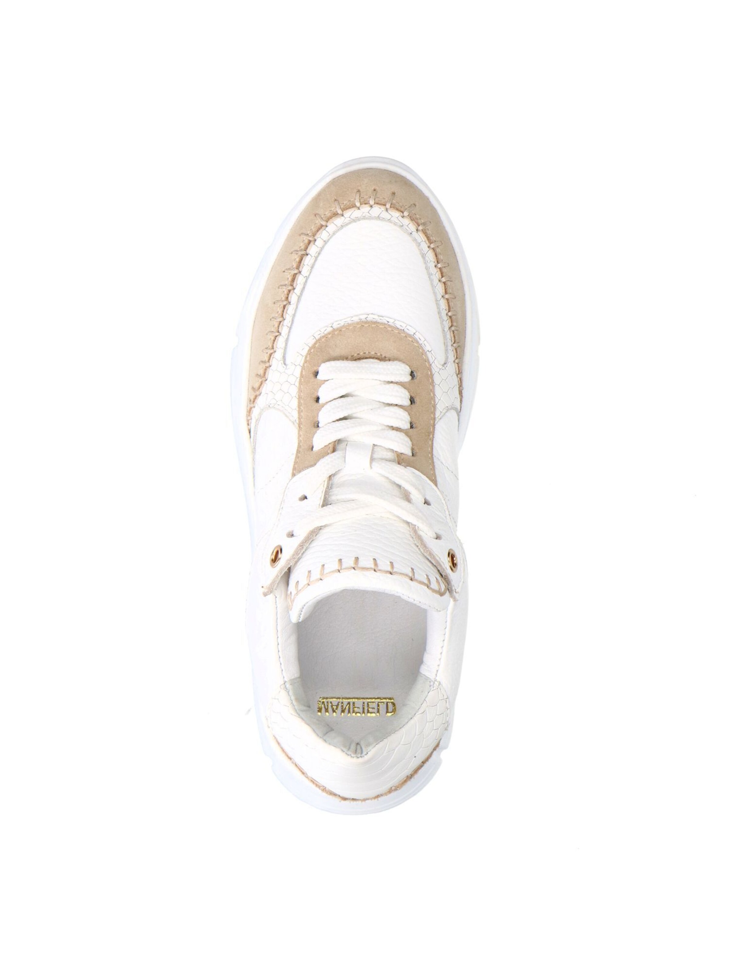 MANFIELD Sneakers laag in Beige