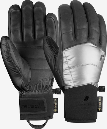 REUSCH Athletic Gloves 'Feather GORE-TEX' in Black: front