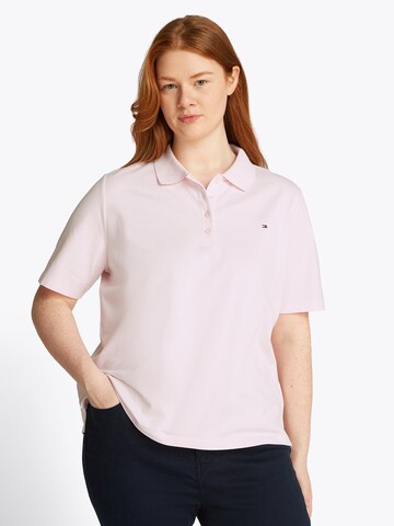Tommy Hilfiger Curve Shirt '1985' in Pink: front
