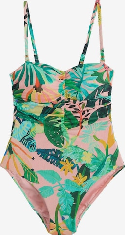 Bustier Maillot de bain modelant Next en orange : devant