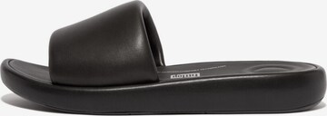 FitFlop Mules in Black: front