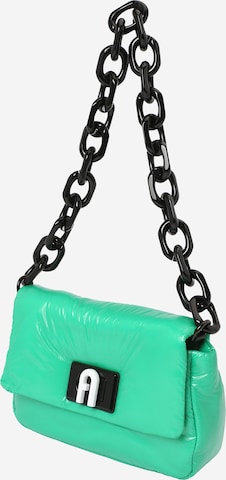 FURLA - Bolso de hombro en verde: frente