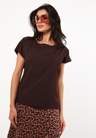 Awesome Apparel Blouse in Bruin