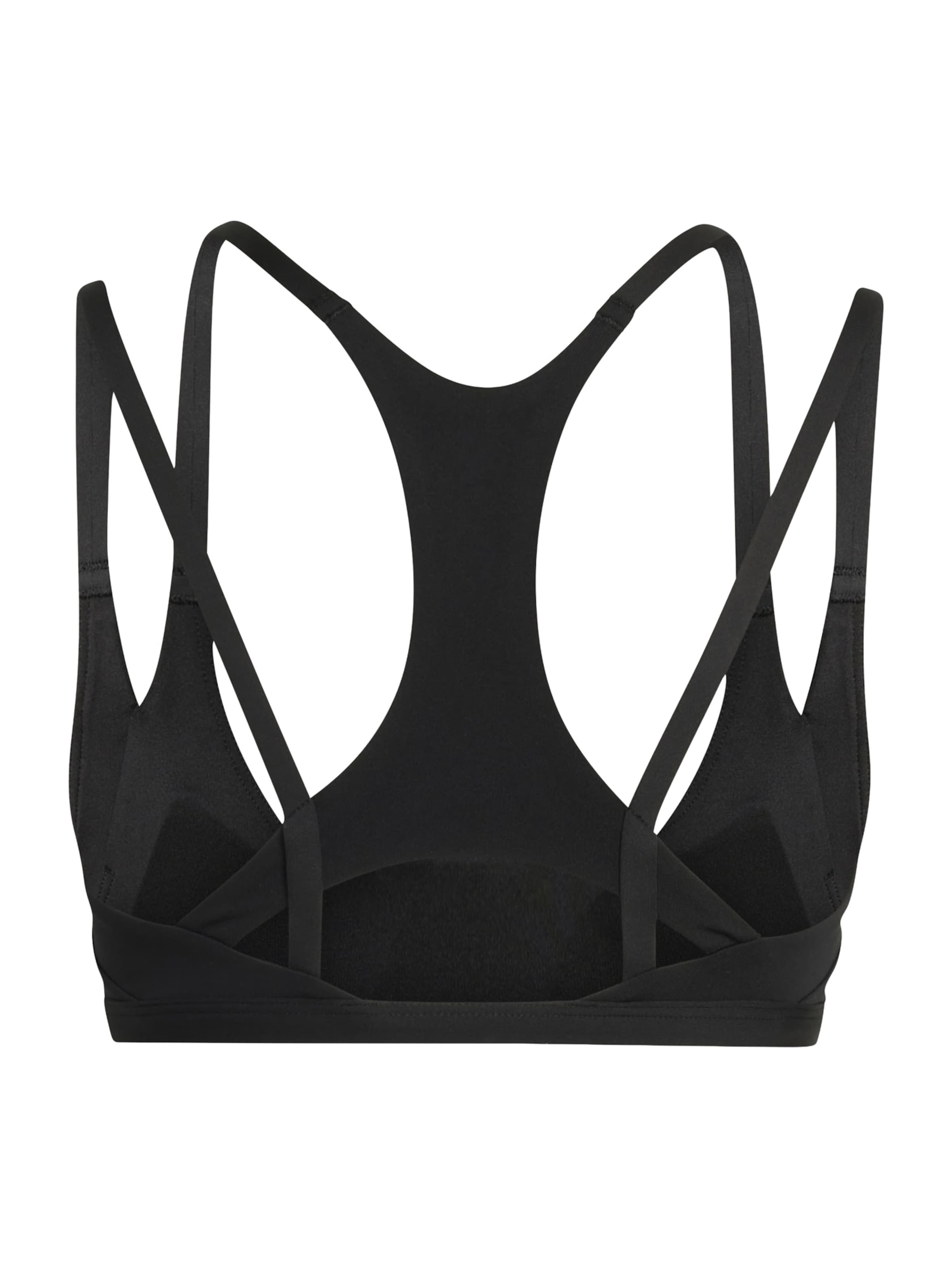 Bustier Soutien-gorge de sport 'OPT STRP LS BRA' ADIDAS PERFORMANCE en noir