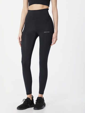 Röhnisch Skinny Workout Pants in Black: front