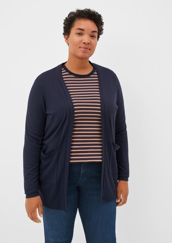 Cardigan TRIANGLE en bleu : devant