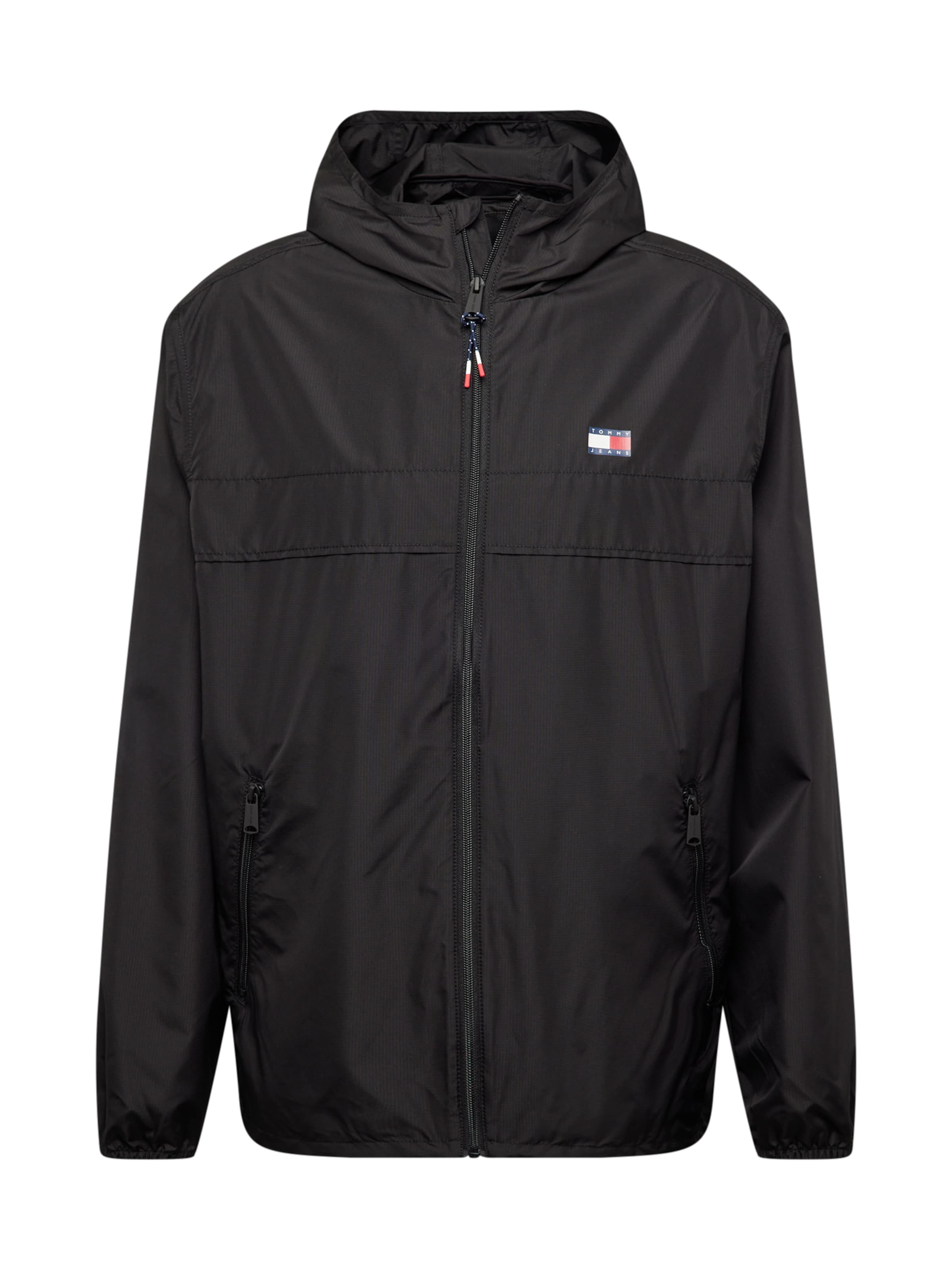 Tommy Jeans Between-season jacket 'Chicago' in Black: front