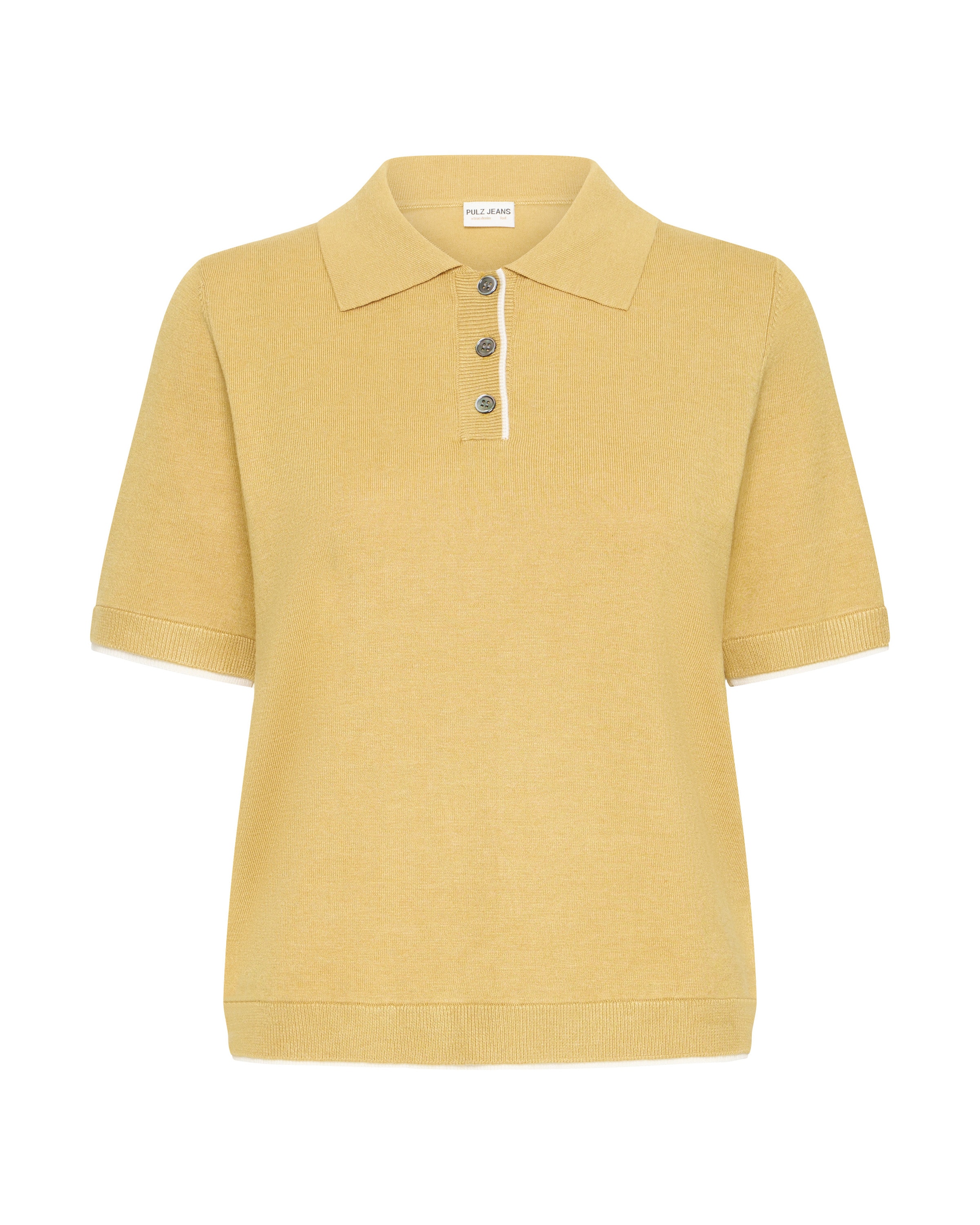 Pull-over 'PZSara' Pulz en jaune : devant