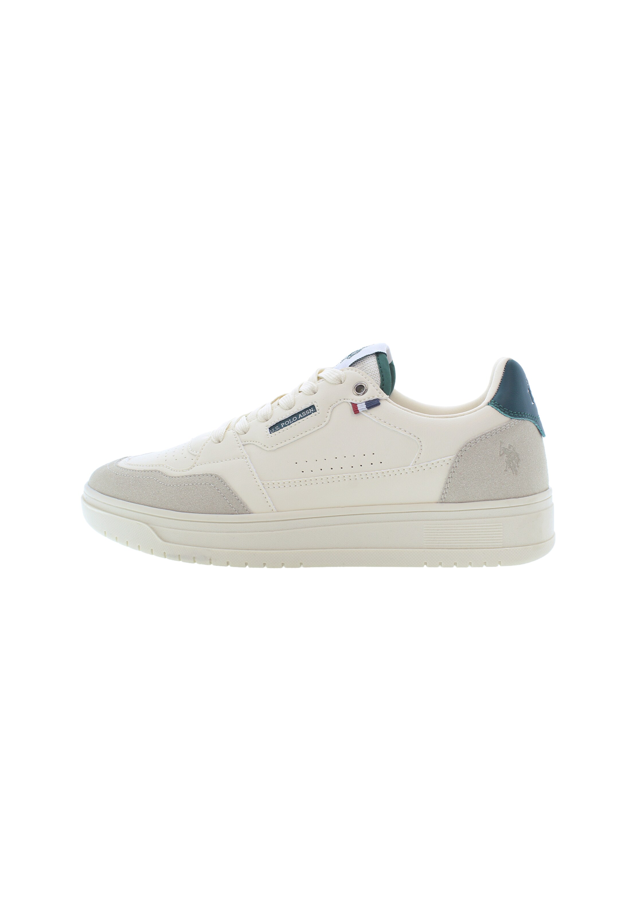 Baskets basses U.S. POLO ASSN. en beige : devant