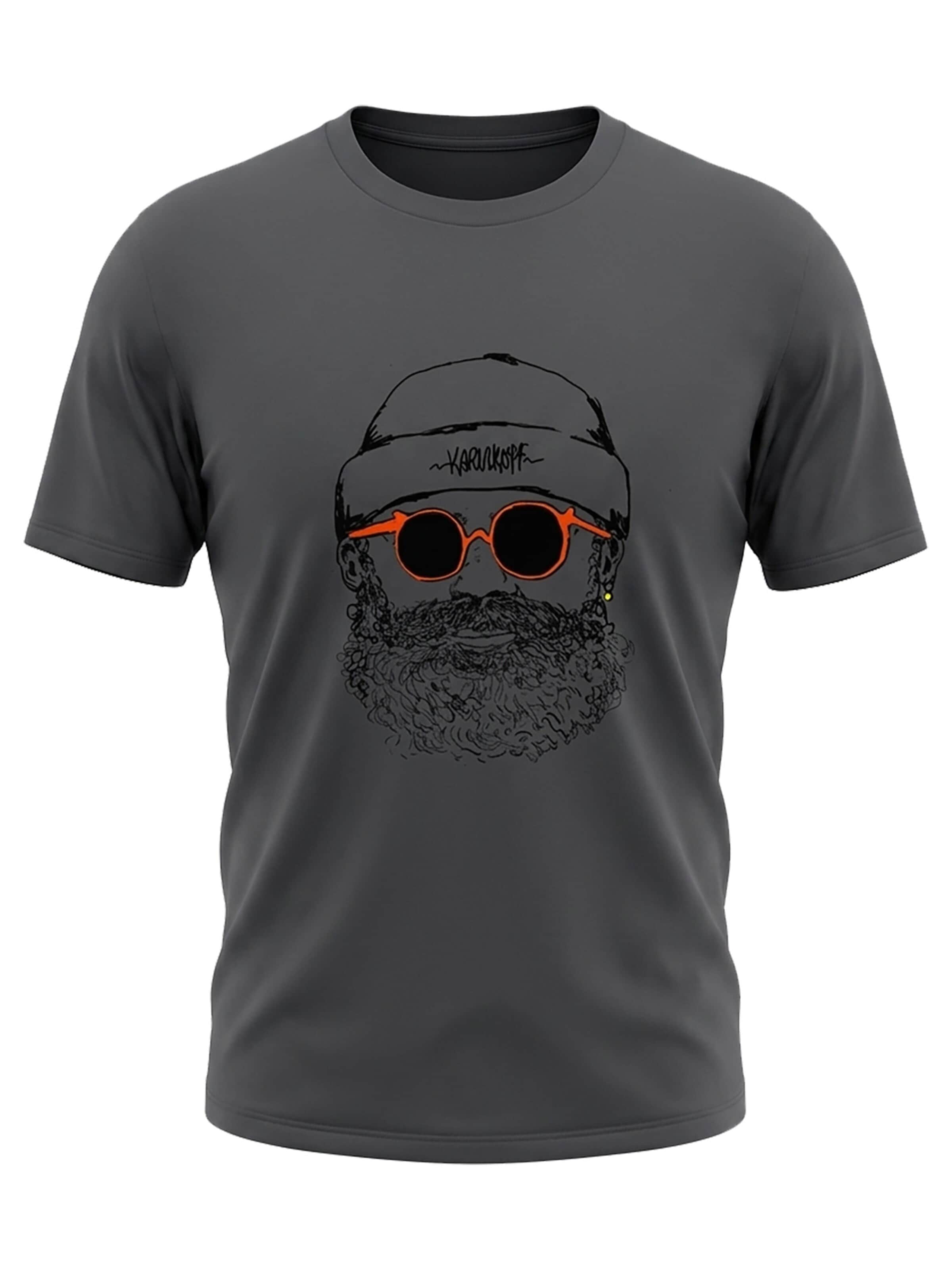 karlskopf Shirt 'HIPSTER' in Grey: front