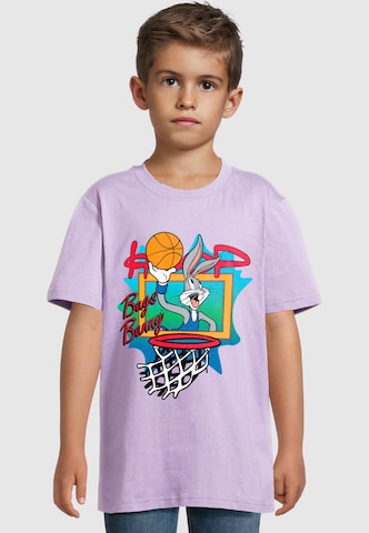 ABSOLUTE CULT T-Shirt 'Looney Tunes - Bugs Hoops 2.0' in Lila: Vorderseite