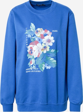 Nasty Gal Sweatshirt in Blue: front