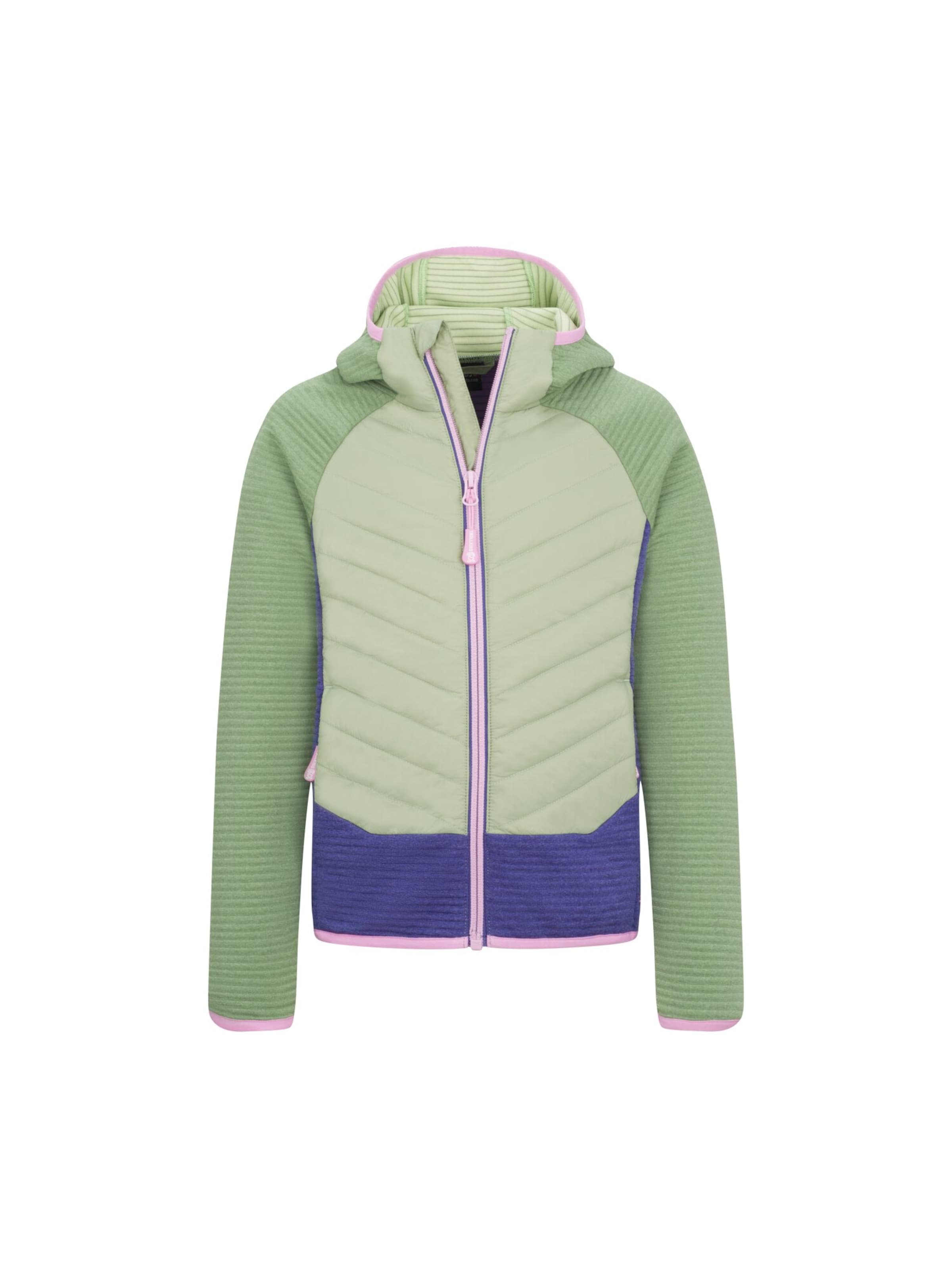 TROLLKIDS Fleece Jacket in Green: front