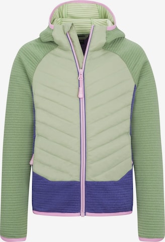 TROLLKIDS Fleece Jacket in Green: front