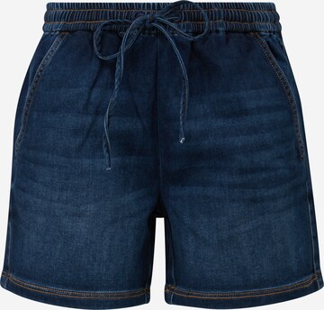 QS Regular Jeans in Blauw: voorkant