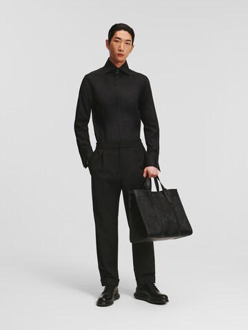 Karl Lagerfeld Regular fit Button Up Shirt 'Essential' in Black
