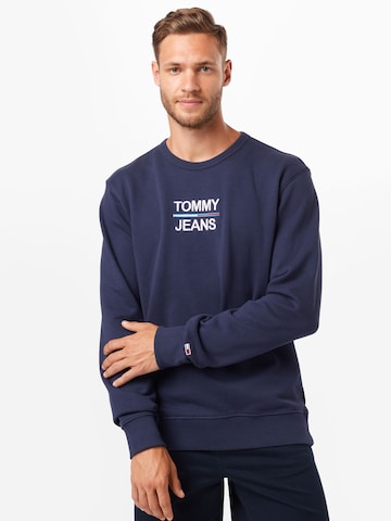 Tommy Jeans Mikina – modrá: přední strana