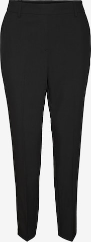 Coupe slim Pantalon à plis 'ZELDA' VERO MODA en noir : devant