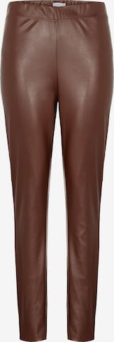 EVOKED Skinny Leggings 'Katy' in Braun: predná strana