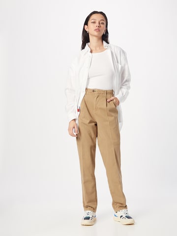 TOMMY HILFIGER Regular Pleat-Front Pants in Green