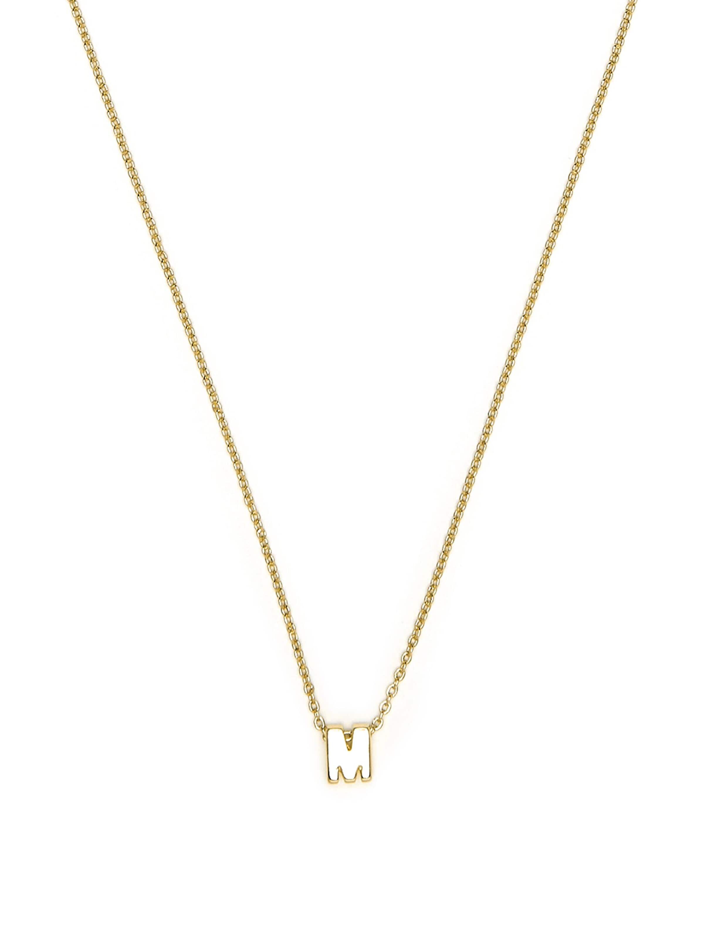 Luxenter Kette 'M'‌‌‌ in Gold: Vorderseite