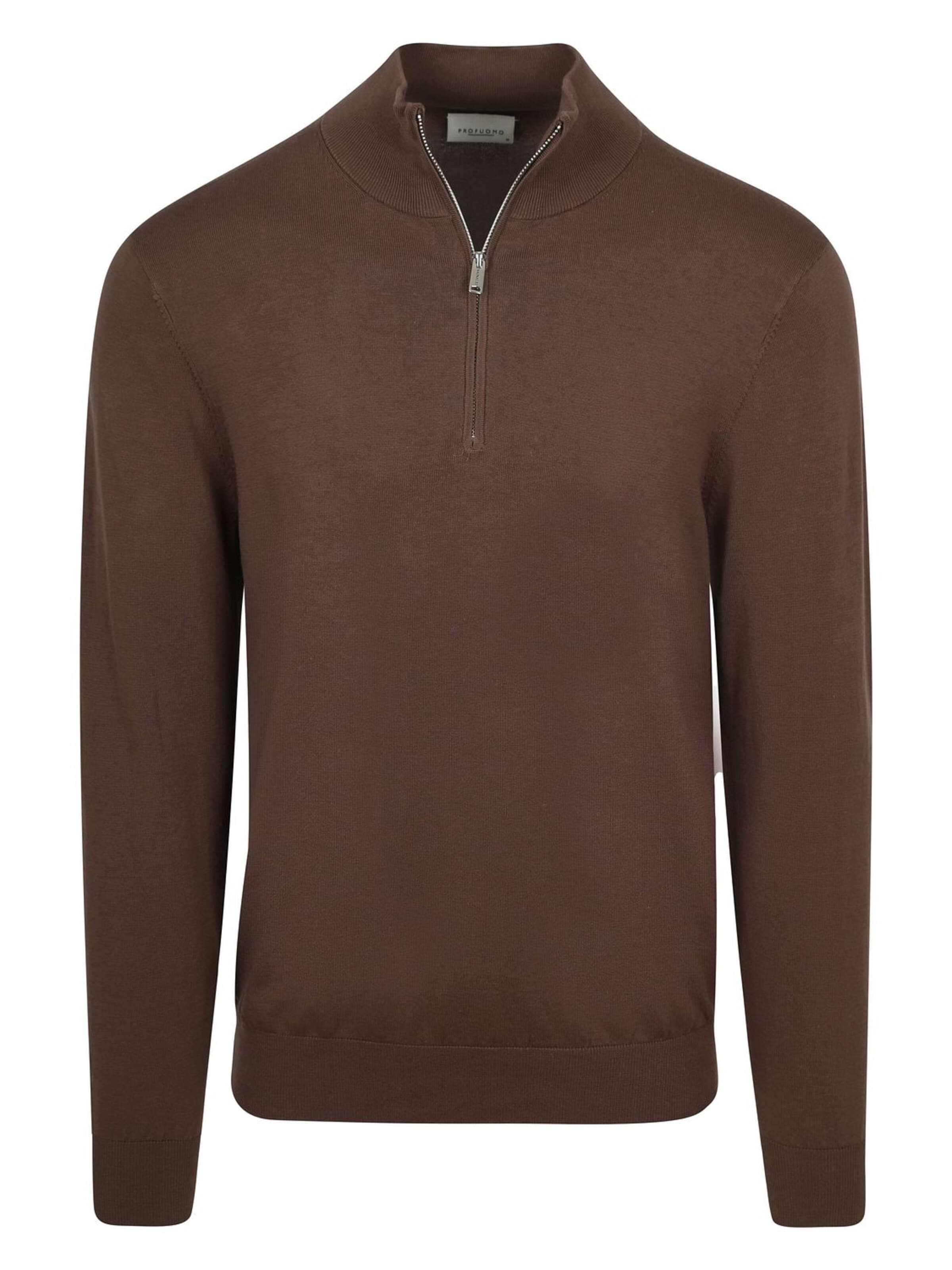 Profuomo Shirt in Brown: front