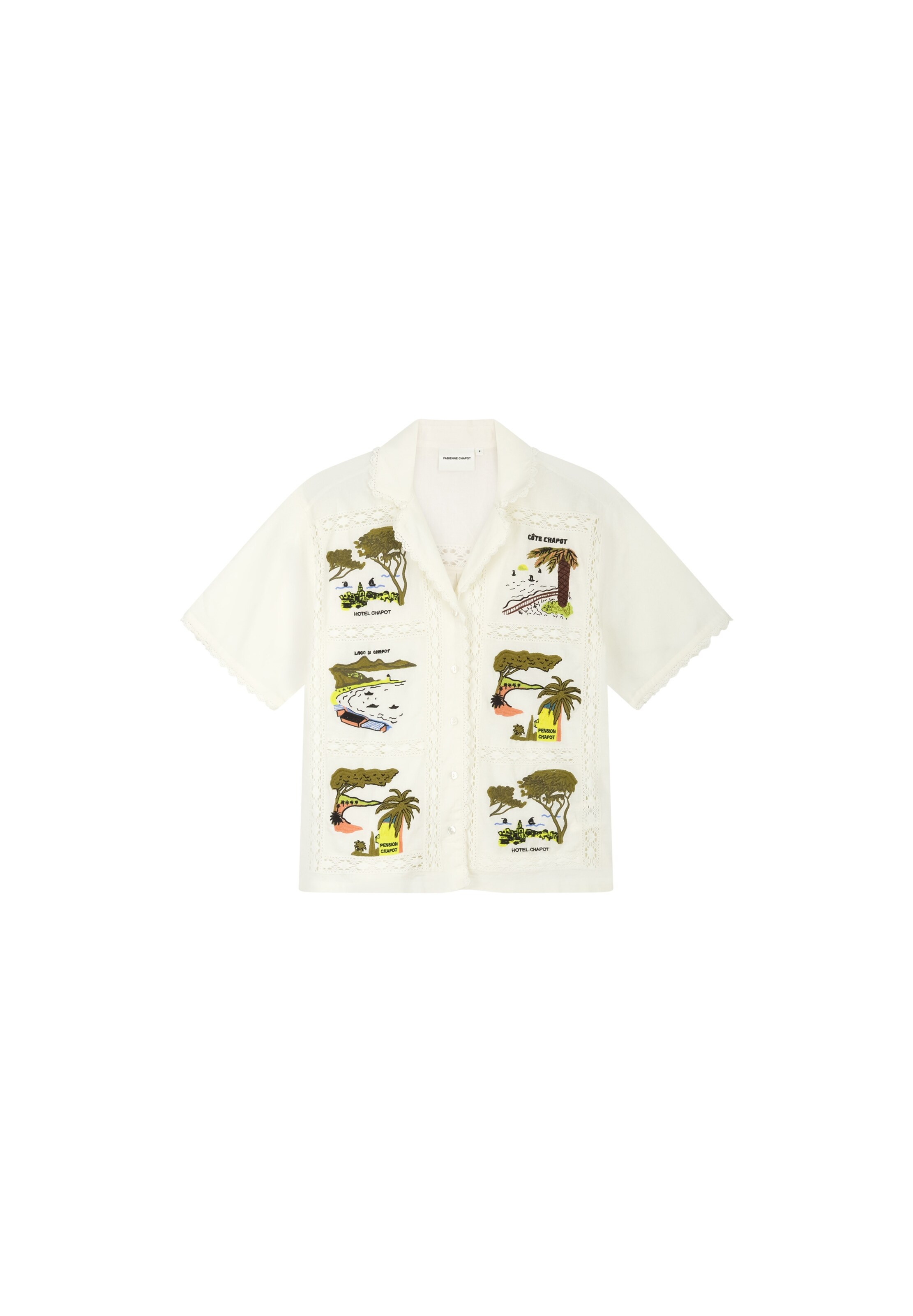 Fabienne Chapot Blouse in Beige: voorkant