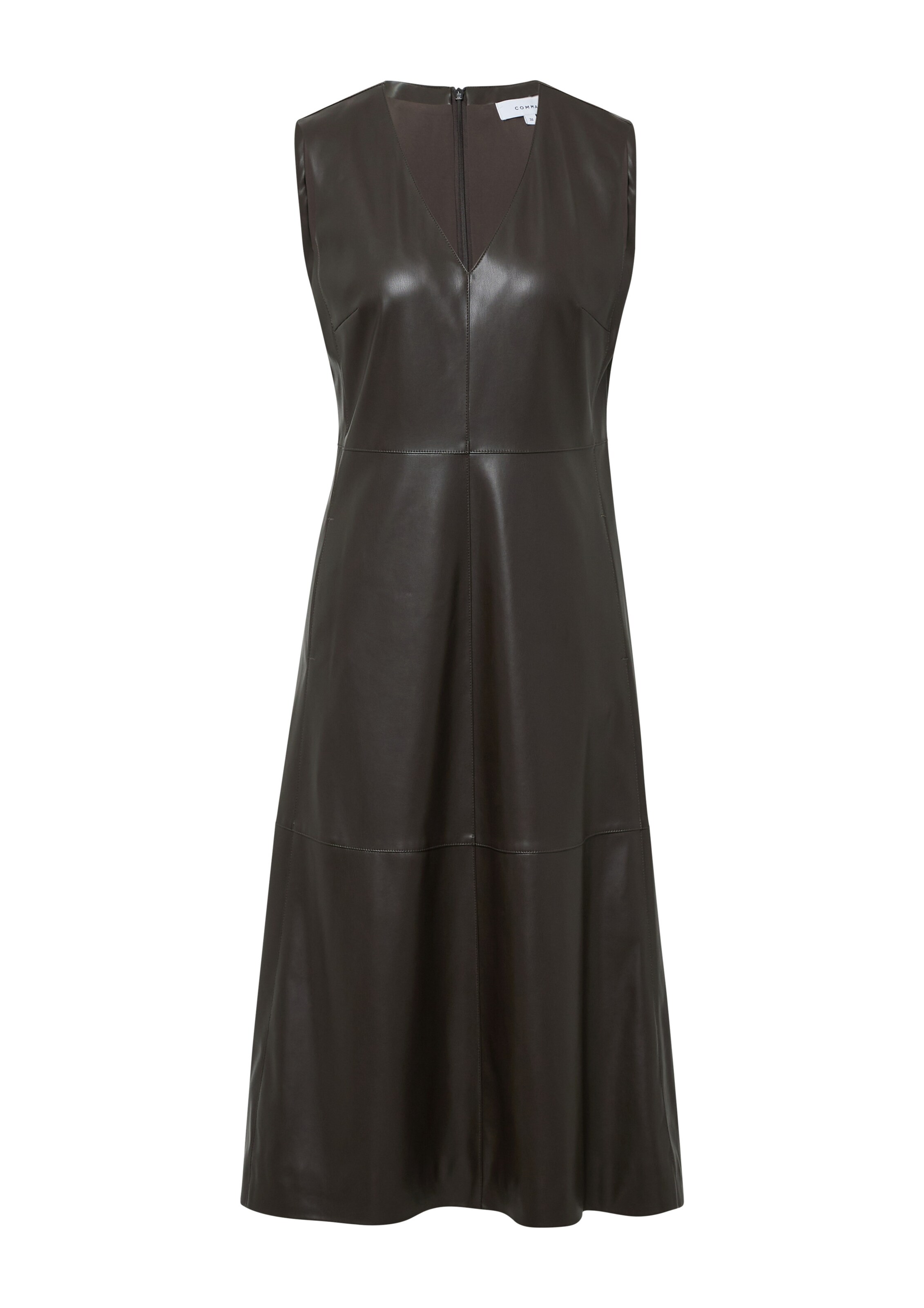 COMMA Dress in Brown: front