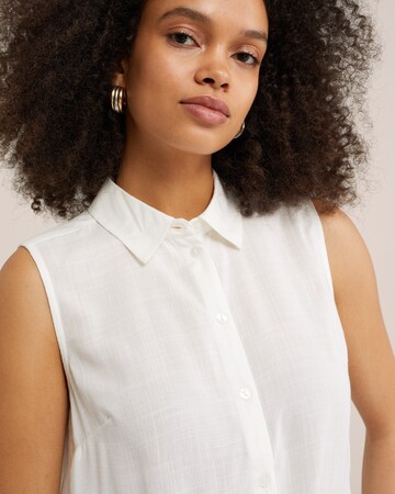 Chemisier WE Fashion en blanc
