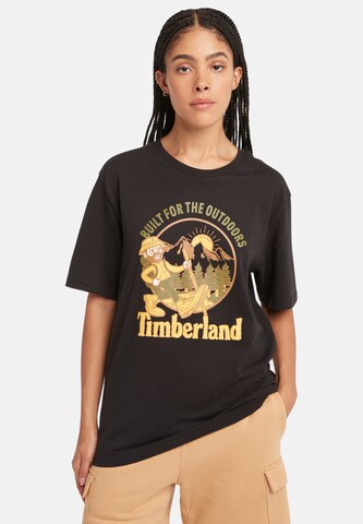 TIMBERLAND - Camisa 'Hike Out' em preto: frente