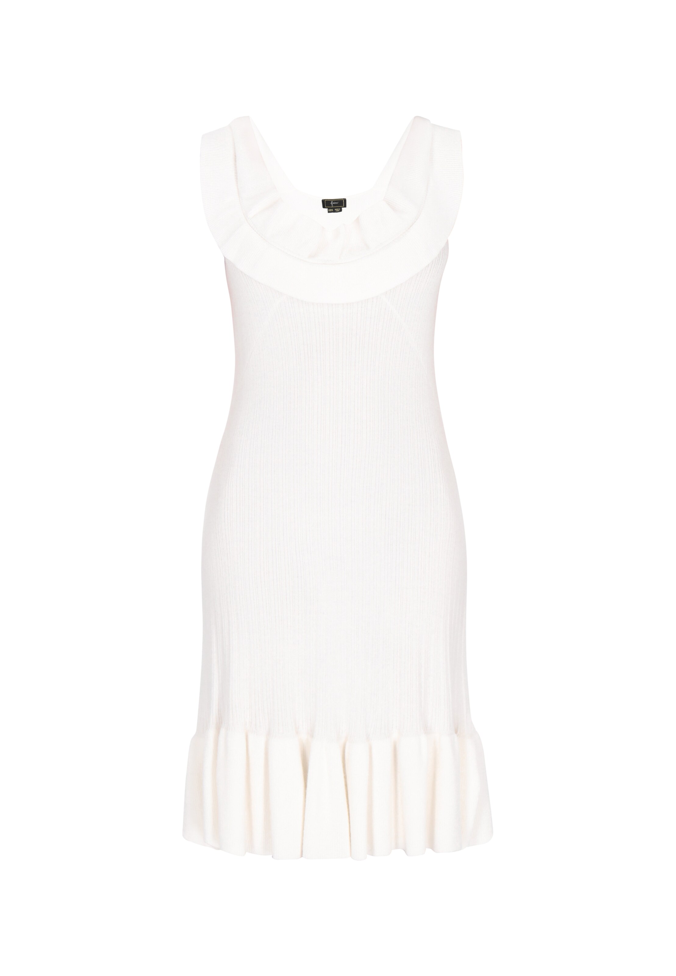 Robes en maille faina en blanc : devant