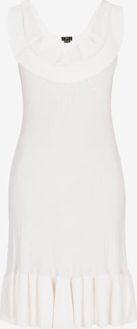 faina Gebreide jurk in Wit: voorkant