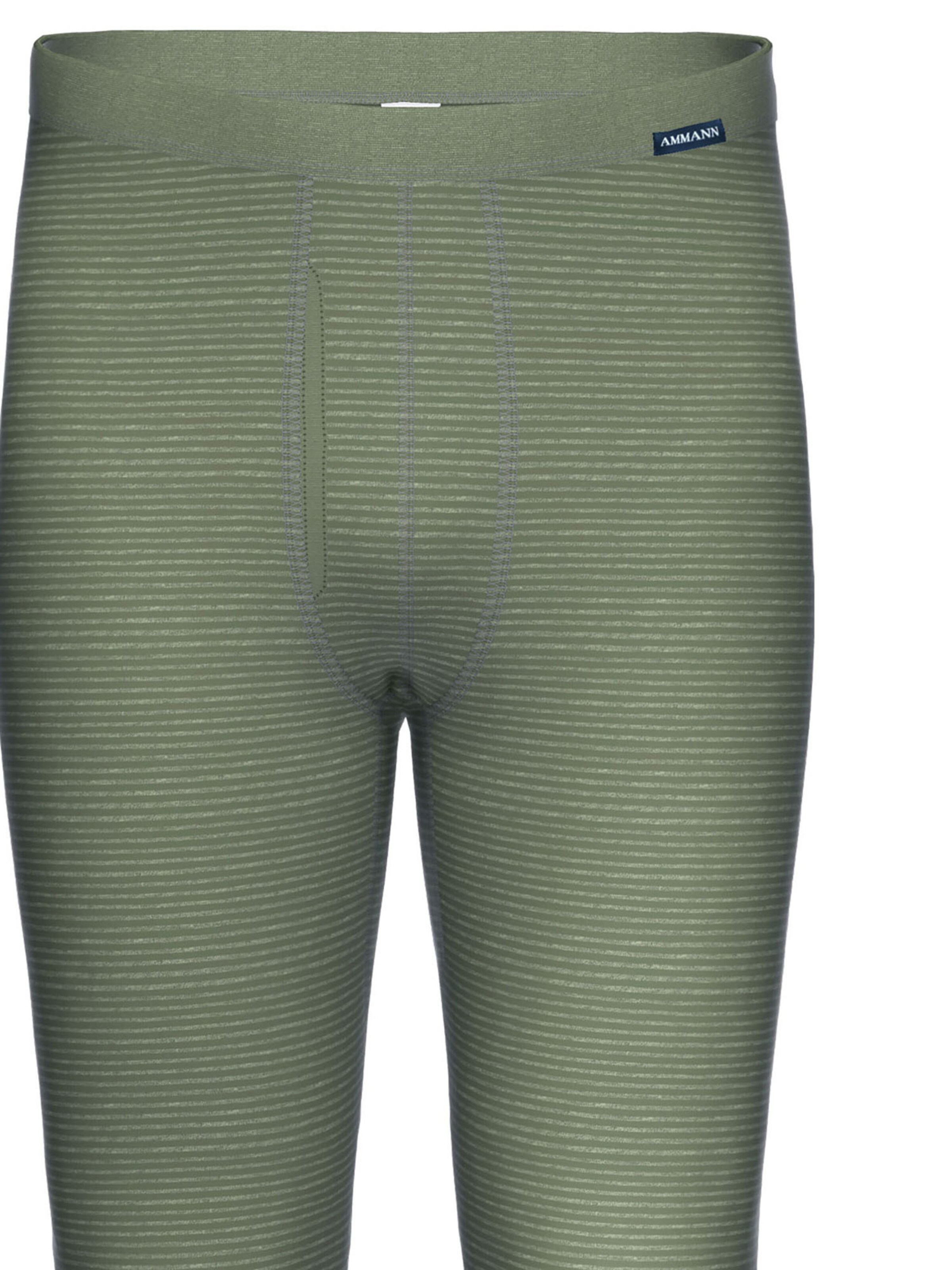 Ammann Long Johns 'Day Classic / Jeans Feinripp' in Green